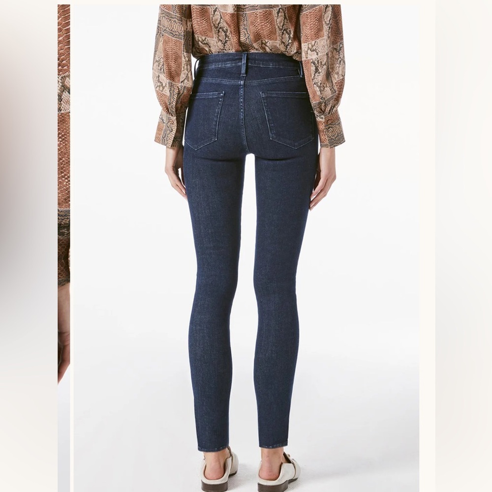 Frame Denim Le One Skinny Keller Dark Blue Ankle length Jeans size 29 - Picture 3 of 16